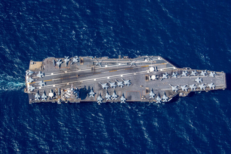 USS Gerald R Ford Sets Sail for the Caribbean