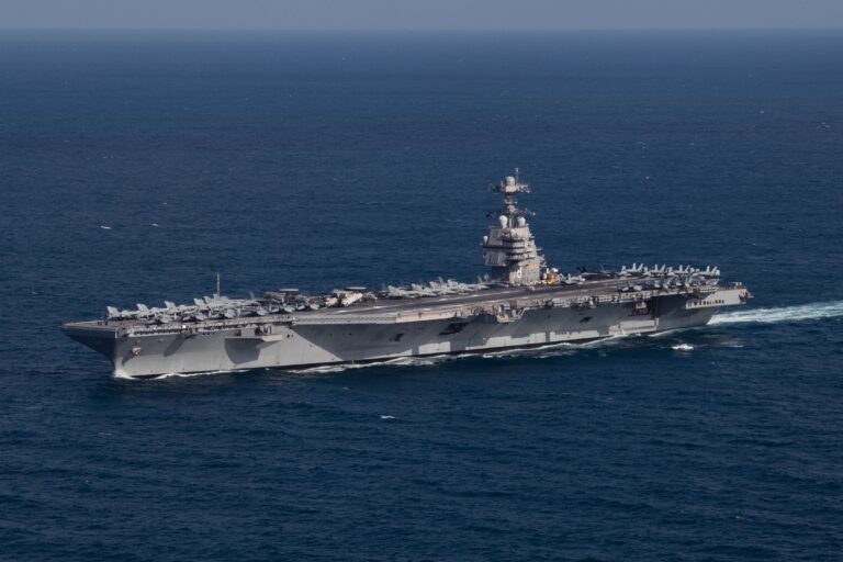 U.S. aircraft carrier Caribbean
