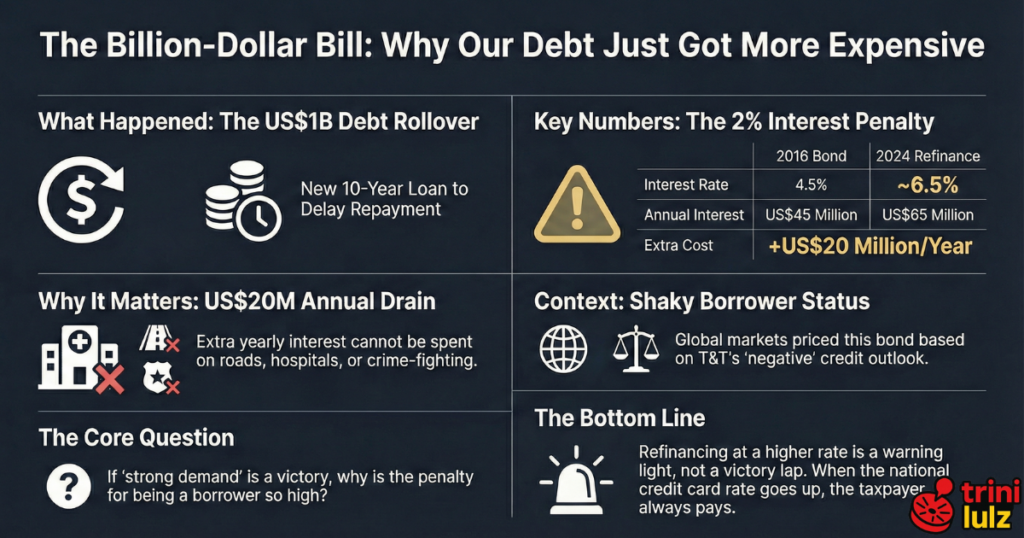 US1B BOND REFINANCE Infographic