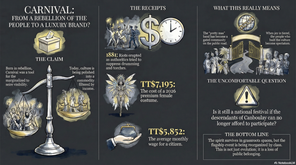 Trinidad Carnival Evolution Infographic