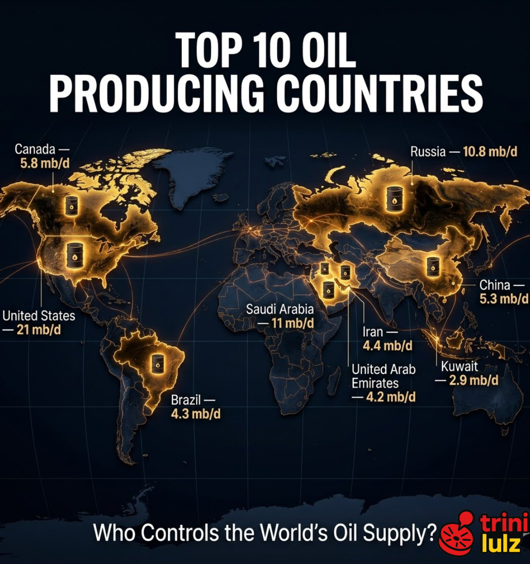top 10 oil producing countries