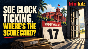 Editorial illustration of a September 17 calendar, an open cell door, the Red House and 2011 case files, with the headline SOE Clock Ticking. Where’s the Scorecard?